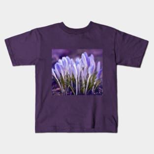 Violet Poetry of Spring Kids T-Shirt